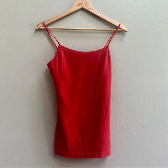 Arizona Jean Company Tops - Arizona Jeans Red Tank built in bra shelf